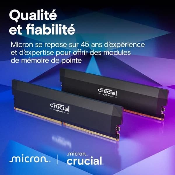RAM - CRUCIAL - CP2K16G64C38U5W - 32 GB - DDR5 6400 - Dubbelkanalig