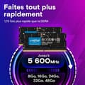 Miniatyrbild 3 av 3: Minnessats - Micron Technology - Crucial - DDR5 - kit - 32 GB: 2 x 16 GB - 262-stifts SO DIMM - 5600 MHz / PC5-44800