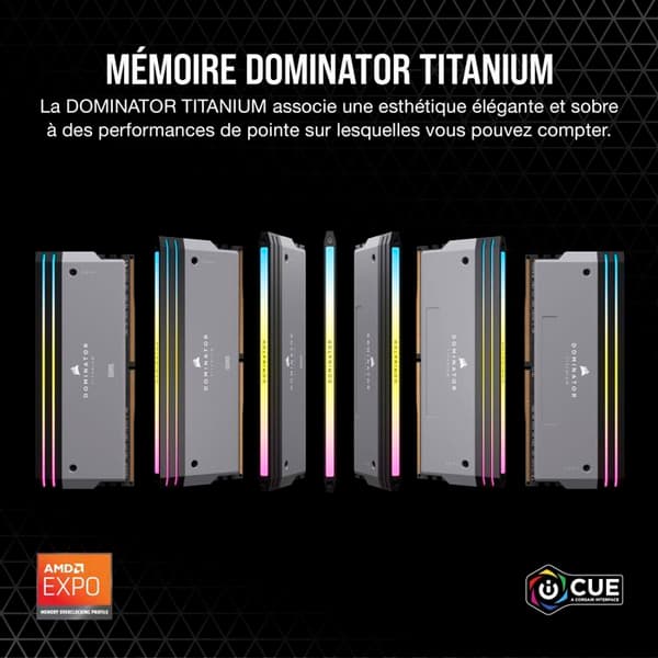 CORSAIR CMP64GX5M2B6000Z30 RGB RAM (2x32GB DDR5 6000 PC48000) - Dobbeltkanal - 64 GB - 6000 MHz - RGB
