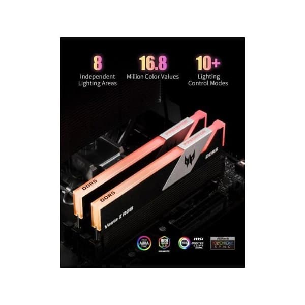 Acer Predator Vesta II RGB DDR5 6000MHz 64GB 2x32GB CL30 Silver
