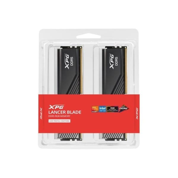 32GB (2x16GB) DIMM DDR5-minnessats Adata XPG Lancer Blade RGB PC5-48000 (6000 MHz) (svart)