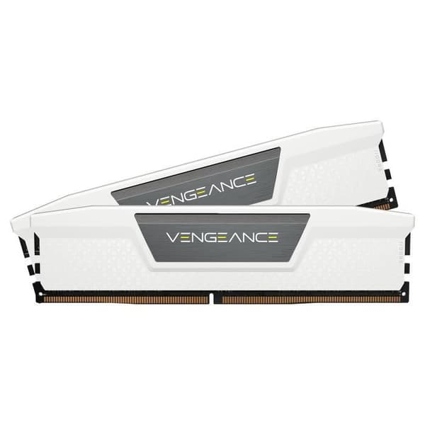 Corsair Vengeance DDR5 32 GB (2 x 16 GB) 6000 MHz CL36 - Vit - Dual Channel Kit 2 DDR5 PC5-48000 RAM - CMK32GX5M2E600