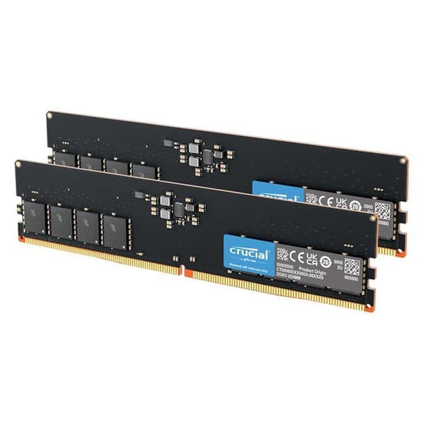 RAM DDR5 - Crucial - 64GB Kit (2x32GB) - 5600MHz - Non ECC - UDIMM