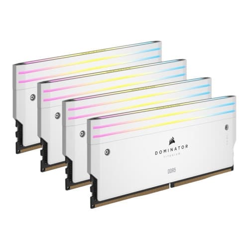 CORSAIR Dominator Titanium RGB - DDR5 - sats - 64 GB: 4 x 16 GB - DIMM 288-pin - 6000 MHz / PC5-48000 - ej buffrad