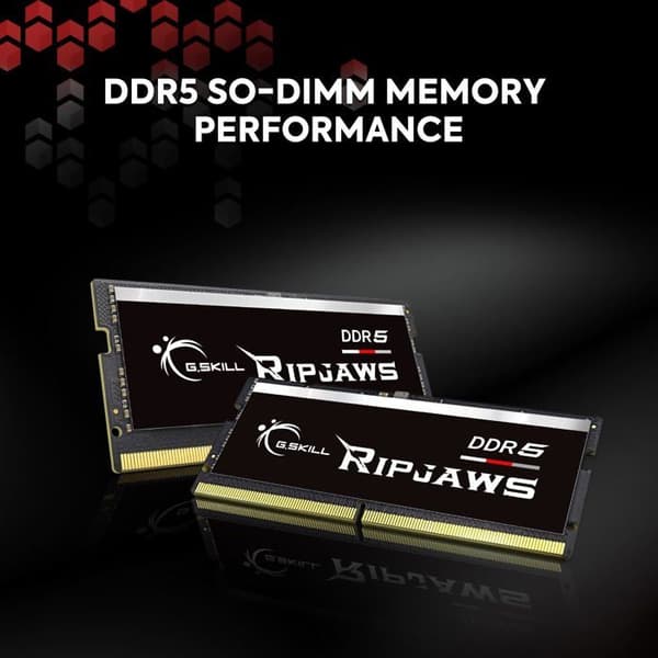 Uppgradering - GSKILL - RipJaws Series SO-DIMM 32 GB DDR5 5600 MHz CL46 - Dual Channel Kit