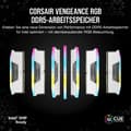 Miniatyrbild 2 av 3: RAM DDR5 - CORSAIR - Vengeance RGB - 32 Go - 6400 MHz - CL36 - Vit