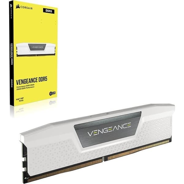 RAM-minne - CORSAIR - Vengeance DDR5 - 32GB 2x16GB DIMM - 5600 MHz - 1,25V - Vit (CMK32GX5M2B5600C36W)