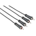 Miniatyrbild 2 av 3: HAMA Kabel Audio 2xRCA-2xRCA Svart 3m