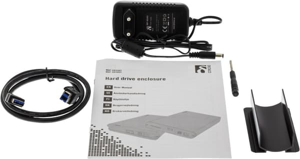 External cabinet for 1x 3.5" SATA 6 Gb/s HDD, USB 5 Gbit/s