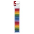 Miniatyrbild 2 av 2: Vaxade platta band - Ej specificerat - Regnbåge - 220x3mm - 13 band - Blandad