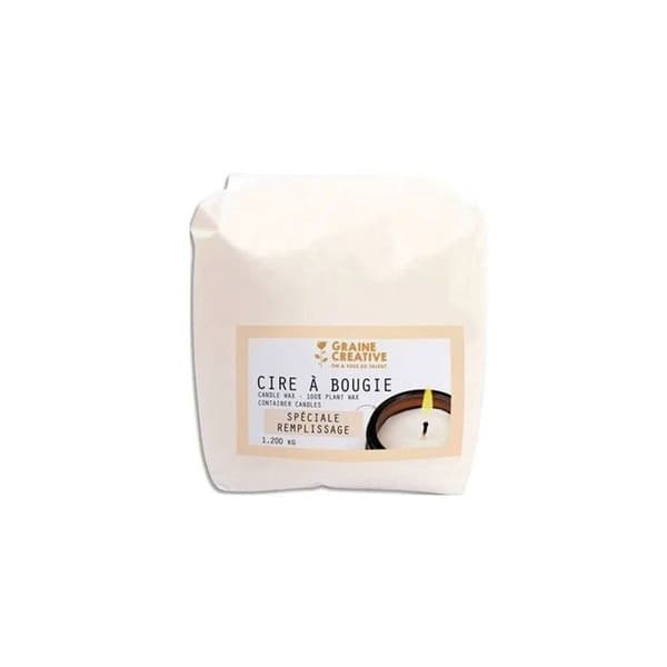 Vegetabiliskt Vax - Naturligt - 1,2 kg - Speciellt För Fyllning - Gjutna Stearinljus - Utan Doft