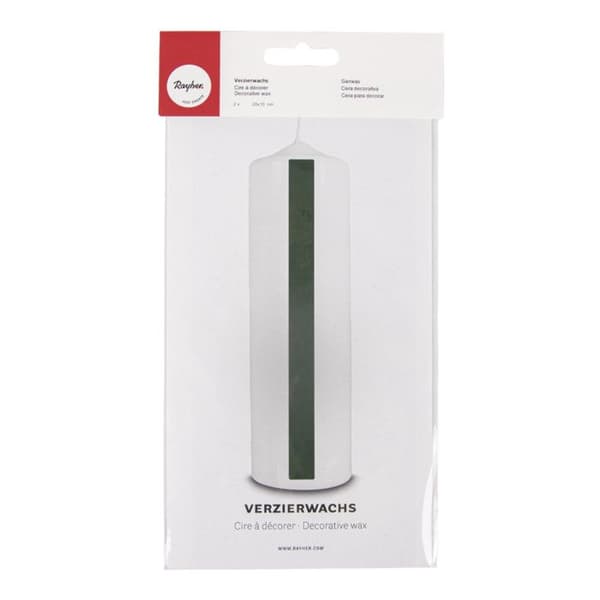 Vaxduk - RAYHER - 3103713 - 20 x 10 cm - 2-pack - Grön färg