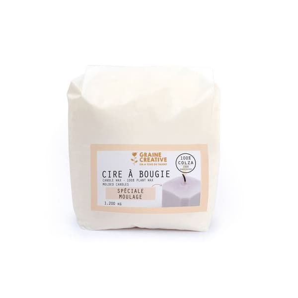Vegetabiliskt vax - GRAINE CREATIVE - 1,2 kg - Vaxljus - Tillverkat i Tyskland - DIY