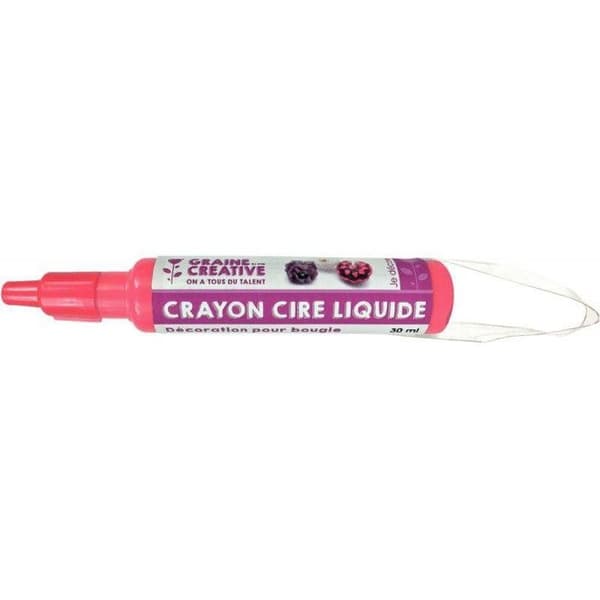 Kritor för Ljus - Flytande Vax - 30 ml - Guld, Silver, Röd - Set med 4 Kritor