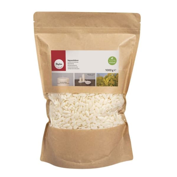Vaxlinser - Rayher - 1000 g - 100 % växtbaserade - Lätta att dosera - Perfekta för kreativa ljus