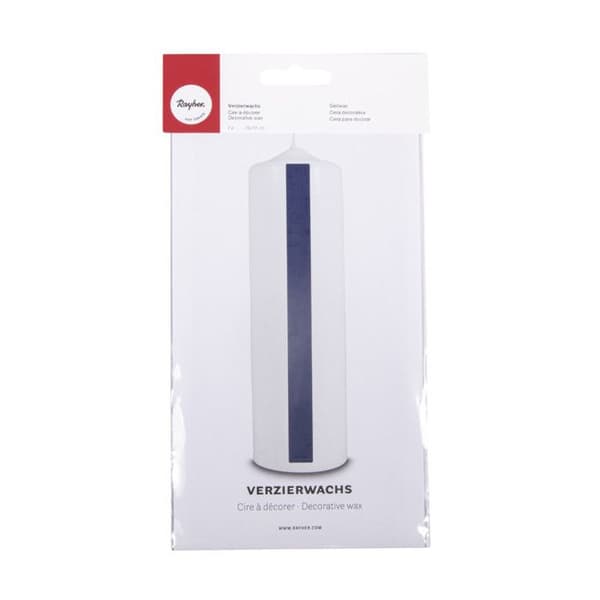Cervelat Cera - RAYHER - 3103710 - Paket med 2 - 20x10 cm - Blå färg
