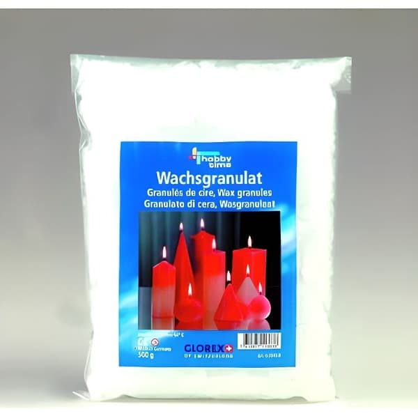 Vaxpellets - GLOREX - Tablett - Paraffin - Smältpunkt 54°C - Färgbara - Tillverkning