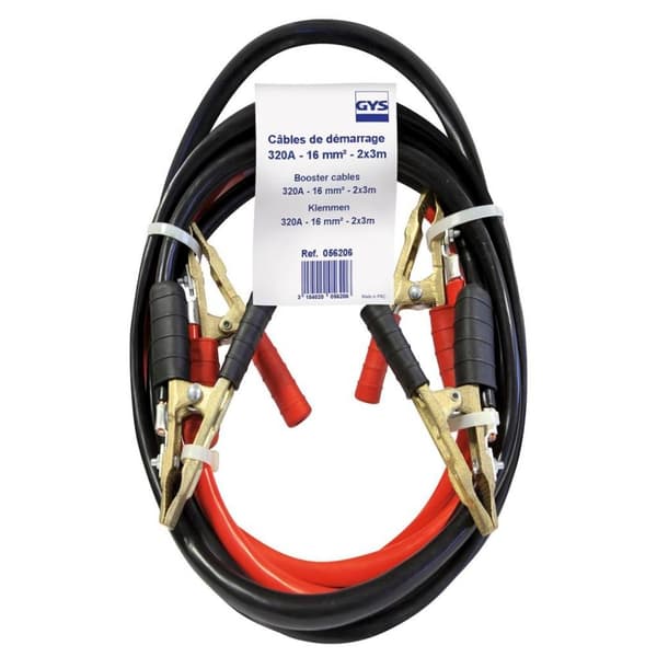 GYS startkabler 2 stk. 320 A 3 m 16 mm²