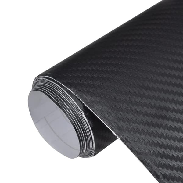 vidaXL bilfolie 100x150 cm 3D sort