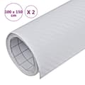 Miniatyrbilde 7 av 8: vidaXL Bilfolier 2 stk 3D hvit 100x150 cm