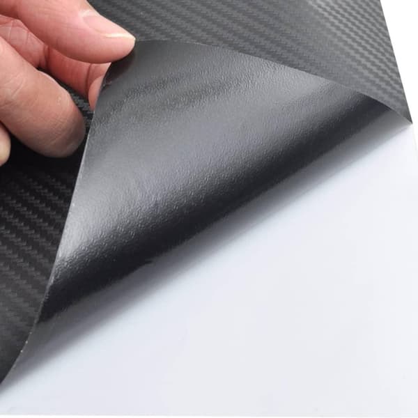 vidaXL Bilfolier 2 stk 3D svart 100x150 cm