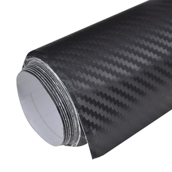 vidaXL Bilfolier 2 stk 3D svart 100x150 cm