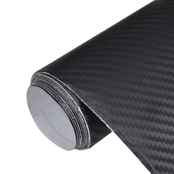 vidaXL Bilfolier 2 stk 3D svart 100x150 cm