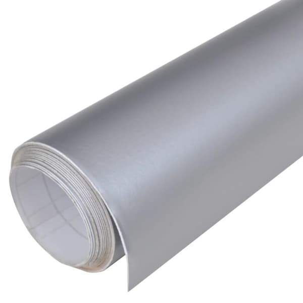 vidaXL bilfolier 2 stk. 100x150 cm + 50x150 cm mat sølvfarvet