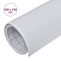 Miniatyrbild 7 av 8: vidaXL Bilfoliering 3D vit 100x150 cm