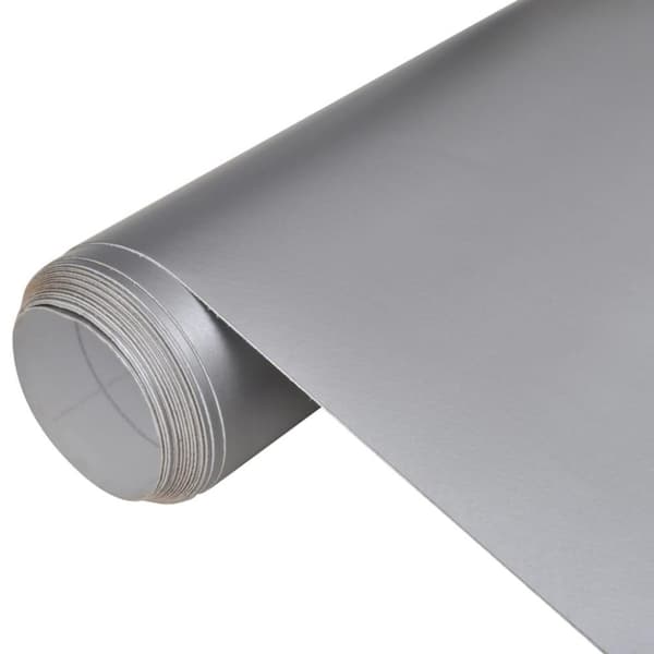vidaXL bilfolie 100x150 cm mat sølvfarvet