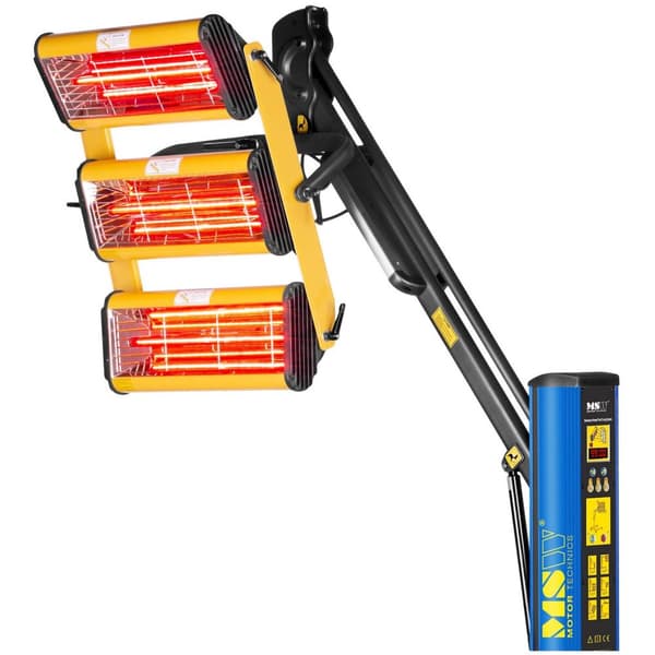 MSW IR-tork - 3.300 W - 3 lampor