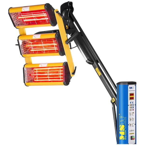 MSW IR-tork - 3.300 W - 3 lampor - puls