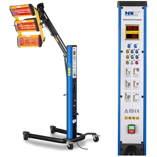 MSW IR-tork - 3.300 W - 3 lampor - puls