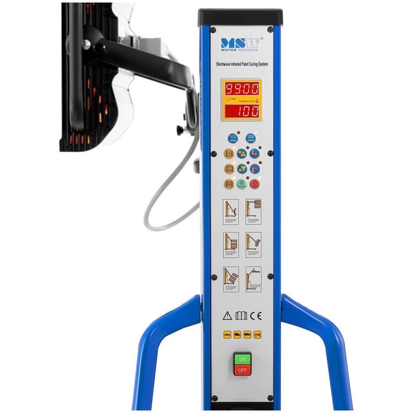 MSW IR-tork - 4 x 1000 W - Höjd: upp till 240 cm - Avstånds-/temperatursensor - 230 V