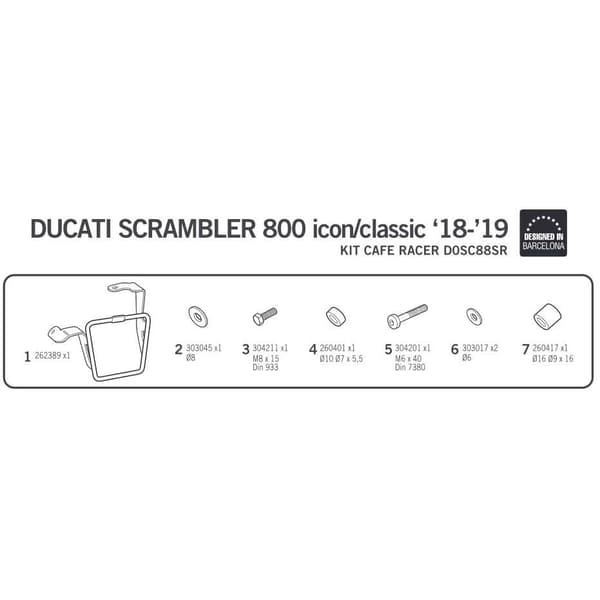 Shad Sr Sidoväska Hållare Ducati Scrambler 800 Icon/classic Svart