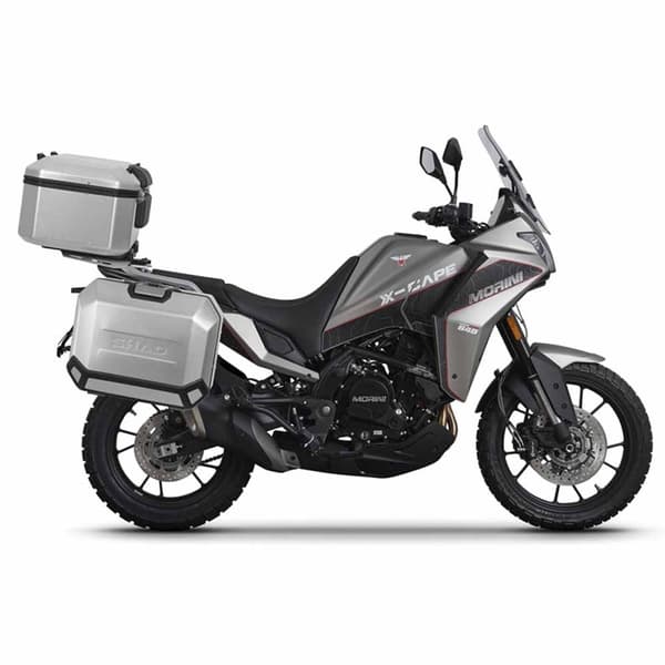 Shad Yläkotelon Takakiinnitys Top Master Moto Morini X-cape 649 Hopeinen