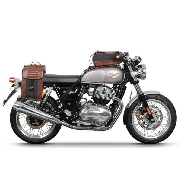 Shad Sr-sivulaukkupidike Royal Enfield Interceptor 650 Musta