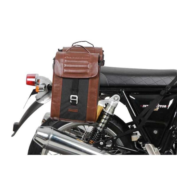 Shad Sr-sivulaukkupidike Royal Enfield Interceptor 650 Musta