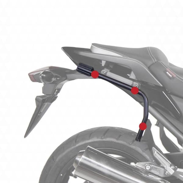 Shad 3p Kawasaki Z650/ninja 650 Sivu Tapaukset Asennus Kawasaki Z650/ninja 650 Musta