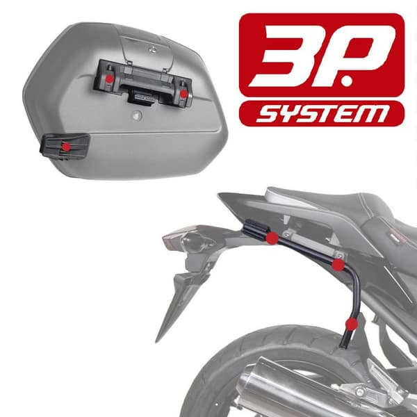 Shad 3p Kawasaki Z650/ninja 650 Sivu Tapaukset Asennus Kawasaki Z650/ninja 650 Musta