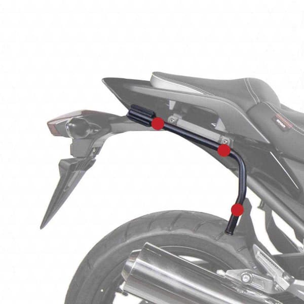 Shad 3p Honda Vfr800/vfr800 Vtec Sivu Tapaukset Asennus Honda Vfr800/vfr800 Vtec Musta