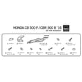 Miniatyrbillede 3 af 4: Shad Top Master Bagbeslag Honda Cb500f/cbr500r Sort