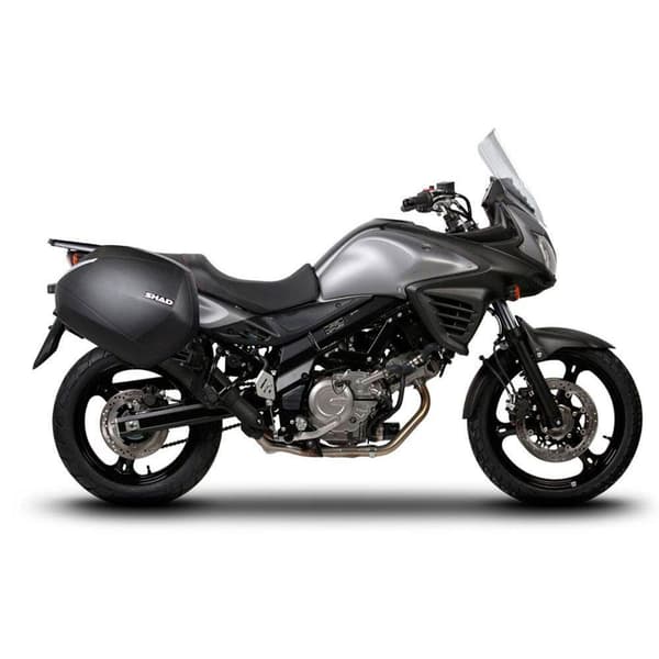 Shad 3p Suzuki V-strom 650 Sivu Tapaukset Asennus Suzuki V-strom 650 Musta