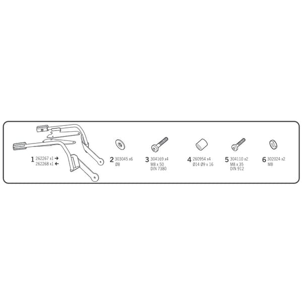 Shad 3p Benelli Leoncino 502i/trail Sivu Tapaukset Asennus Benelli Leoncino 502i/trail Musta