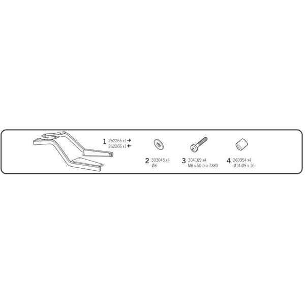 Shad Top Master Bagbeslag Benelli Leoncino 502i/trail Sort