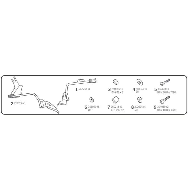 Shad 3p Bmw F650gs/f700gs/f800gs Side Sager Montering Bmw F650gs/f700gs/f800gs Sort