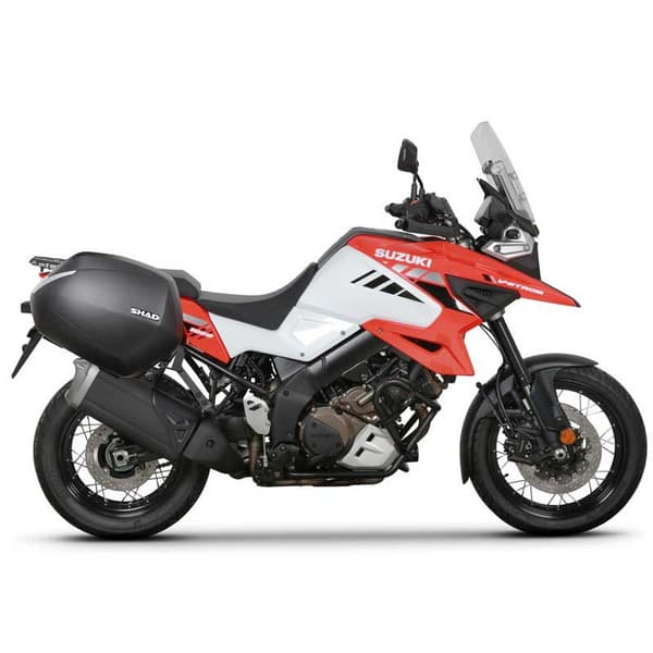 Shad 3p Suzuki V-strom 1000/1050/xt Sivu Tapaukset Asennus Suzuki V-strom 1000/1050/xt Musta