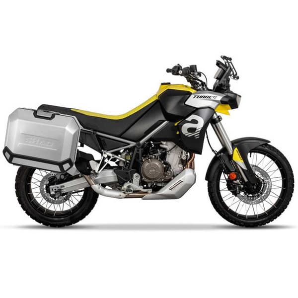 Shad Sivukoteloiden Kiinnitys Aprilia Tuareg 660 Hopeinen