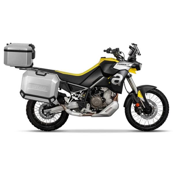 Shad Sivukoteloiden Kiinnitys Aprilia Tuareg 660 Hopeinen