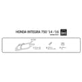 Pikkukuva 3 / 4: Shad Top Master Takakiinnitys Honda Integra 750 Musta